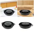 2 in 1 Barbecue Griddle Round Grill Pan for Camping Garden Indoor Outdoor