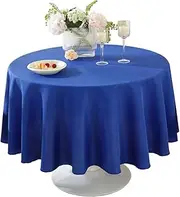 Craft and Party Polyester Table Cloth 180cm Round (Royal Blue)