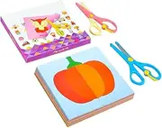 KOMBIUDA DIY Hand Craft Paper Cutting for Boys and Girls 1 Set of Manual Paper Cutting Tools Colorful Material
