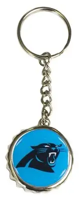 NFL Football Carolina Panthers Bottle Opener Key Ring Keyring