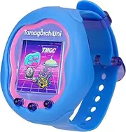 Bandai Tamagotchi Uni Virtual Pet, Blue, Multicoloured 43353 with Keyring Limited Edition (Bandai Spain Only) 43353