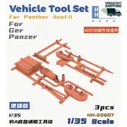 Heavy hobby HH35007 Vehicle Tool Set For Panther Ausf.A For WWII Germany Panzer
