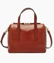 Fossil Sydney Satchel Women Handbag Shoulder Bag Brown