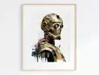 Star Wars Poster 3 , Star Wars Wall Art, Watercolor Star Wars Print, Darth