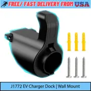 Type 1 J1772 EV Charger Plug Holder Wall Mount Dock Cable Organizer Bracket