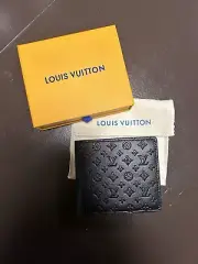 Louis Vuitton Monogram Eclipse Canvas Wallet Double Card Holder M62170 *NEW*