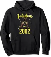 [VidiAmazing] Fabulous Since 2002 Women's 18th Birthday Pullover Hoodie ds1158
