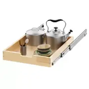 Wood Pull Out Cabinet Organizer 20" W x 21" D, Heavy-Duty Sliding Drawers for...
