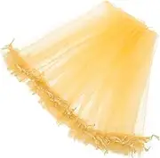 50pcs Mesh Drawstring Bags: Small Organza Pouches Hand Fan Folding Fan Bags For Candy Jewelry Wedding Party Favors Wrapping Supplies