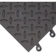 Wearwell Interlocking Antifatigue Mat,18" L,PK10 599.78X18X18BK-CS10 Wearwell