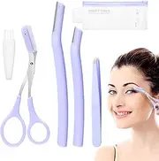 Eyebrow Scissors with Comb, Eyebrow Set for Women Grooming - Eyebrow Trimmer, Scissor Comb - Eyebrow Set for Men and Women, Eyebrow Trimmer for Women, Ingrown Removal