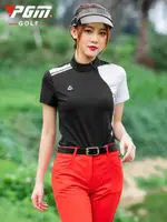 PGM高爾夫球衣服女裝套裝夏季短袖T恤長褲子速干運動上衣2021新品