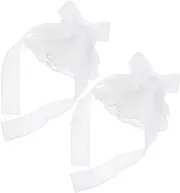 [WATIIFUFU] Soft Polyester Lace Wrist Cuffs Set Detachable Fake Sleeves Women's Elegant Hand Gloves Suitable for Occasions
