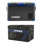 Adventure Kings 60L Portable Fridge Freezer 12V or 240V 5yr warranty+ 60L Cover