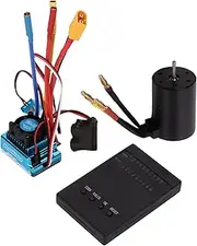 NutriEss RC Brushless Waterproof 120A XT60 Plug ESC 3650 3600KV Motor Kit with Programming Card for 1/8 1/10 RC Car