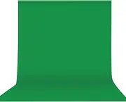 2 * 3m / 6.6 * 10ft Professional Green Screen Backdrop Studio Photography Background Washable Durable Polyester-Cotton Fabric Seamless One-Piece Design for Portrait Product