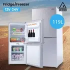GECKO 119L Upright Portable Fridge / Freezer Camper Caravan Camping 12V/24V