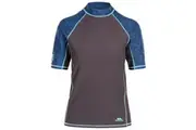 Trespass Womens/Ladies Calista Rash Guard (Dark Grey/Blue) - UTTP5341