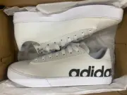 NIB Mens Adidas Daily 3.0 LTS Skateboarding Cloud White Sneakers H01227 Sz 9.5US