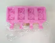 Popsicle Molds for 4 Popsicles Includes Wooden Sticks