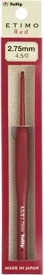 Tulip Etimo Red Crochet Hook W/ Cushion Grip 2.75mm