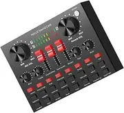 ULDIGI Sound Card Suit Audio Sound Mixer Podcast Production Studio Computer Sound Card Sound Mixer Board Sound Board Mixer Mobile Phone Sound Voice Changer Cell Phone Various Metal Shell