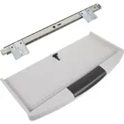 1 Set Large Keyboard Tray Under Desk Pull Out Keyboard Tray Keyboard Drawer with Sliders 53x25.5cm