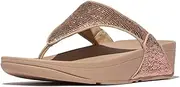 [FitFlop] Women's Lulu Crinkled-Shimmer Toe-Post Sandals