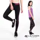 【Leader X】女性專用 colorFit運動壓縮緊身褲 (桃紅線條/S)