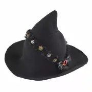 Halloween Witch Hat Wizard Hat Wool Witch Hat For Women Witch Halloween Cosplays