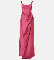 [Vivienne Westwood] Vivienne Westwood Crêpe satin corset gown AU 14 pink