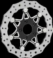 AN Floating Fr Brake Rotor 11.8in Procross Black Dyna Super Glide Custom 06-11