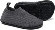 [QZKDM] Toddler Boys Girls Rubber Sole Indoor House Slippers Lightweight Kids Baby Socks Shoes