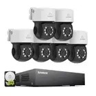 SANNCE 1080P 8CH DVR Security Camera System Night Vision Home CCTV Surveillance