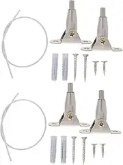 SUPVOX 2Sets Furniture Anchors Wall Straps for Bookcase Dresser and Cabinet Safety Easy Install Earthquake Proofing