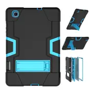 MCC Stylish Shockproof Samsung Galaxy Tab S6 Lite 10.4 Case Cover P610 620 [Black+Blue]