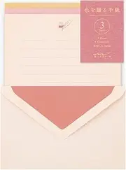 DESIGNPHIL 86915006 Midori Letter Set, Gift Color, Pink