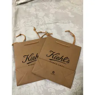 Kiehl's 契爾氏 品牌紙袋 尺寸:長20x高21.5x寬8cm
