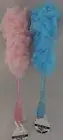 Back Sponge Scrubber Shower Body Brush with Loofah Mesh 17" Plastic Long Handle