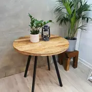 [Mango Trees] "Indra" Wooden Bistro Table 80cm Diameter