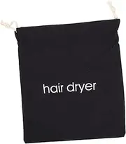 OATIPHO Hair Dryer Storage Bag Drawstring Organizer Pouch for Home Hotel and Dorm Rooms Versatile Storage for Hair Dryers Makeup and Personal Items Durable Black
