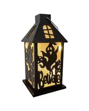 LumaBase Halloween Lantern with Battery-Operated LED Lights