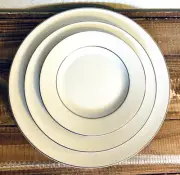 New Setting of 3 Bernardaud Phoebe Dune Dinner, Salad, & Bread Plates