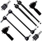 8-PC SET Front Suspension Sway Bar Link Kit - Fit For Honda Odyssey Front Sway Bar End Link Inner Tie Rod End Outer Tie Rod End Lower Ball Joint