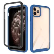 MCC Shockproof Bumper Case iPhone 11 Pro Max Clear Back Cover Apple ProMax [Dark Blue]