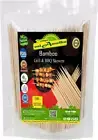 Barbeque Grill Wooden Stick Skewer | Barbeque Bamboo Pack of 100 (12-Inch)