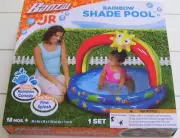 Banzai JR Rainbow Canopy Toddler's First Splash Inflatable Shade Pool