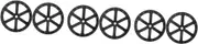 HOLIDYOYO 2sets Elegant Swivel Base Turntable Rotating Table Base for Floor Mirror Round Turntable Platform Hardware Floor Mirror Part 2pcs*2