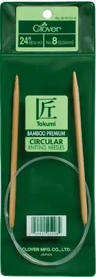 Takumi Clover Bamboo 24” Circular Knitting Needles Size 13