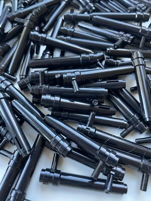 LEGO- NEW-#87617-BLACK-CYLINDER 1 X 5 1/2 W/ BAR HANDLE-10 PIECES